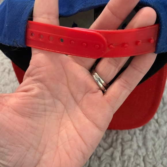 New Era Chicago Cubs Blue Red Vintage Snap Back Cap - Picture 5 of 6